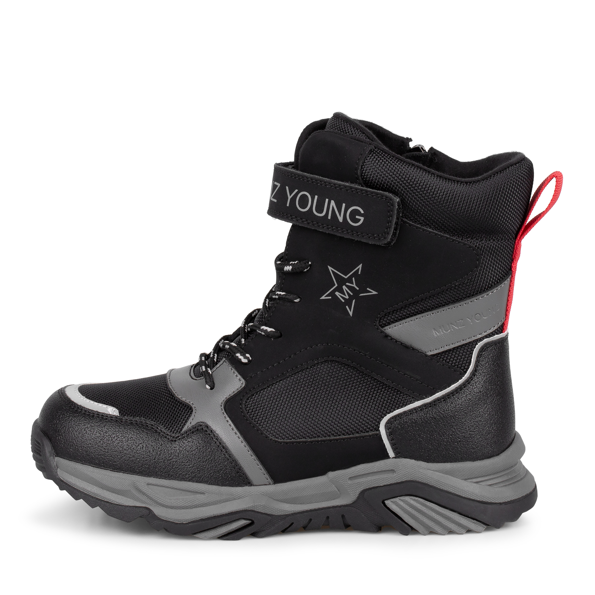 Обувь для мальчиков MUNZ YOUNG 098-1086A-5202, цвет черный, размер 32 - фото 1