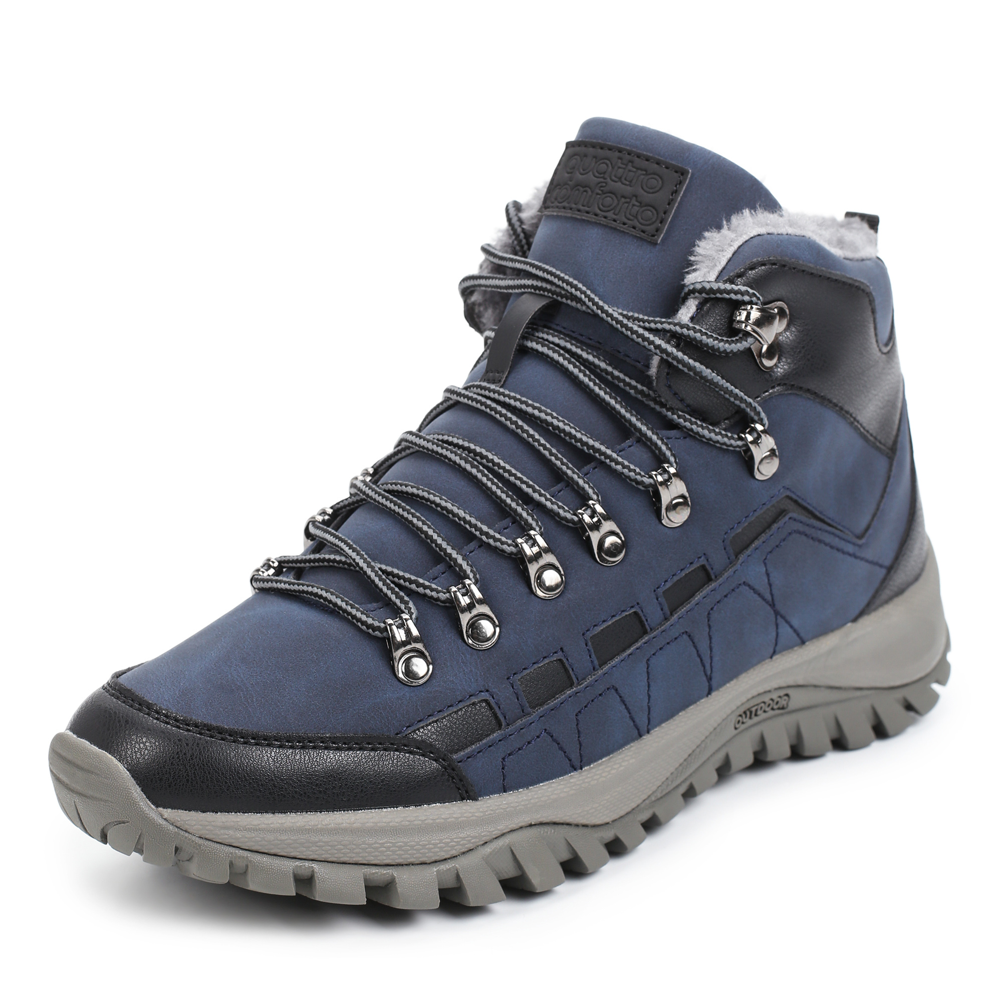 Ботинки quattrocomforto 179-02MV-022GW, цвет синий, размер 44 - фото 2