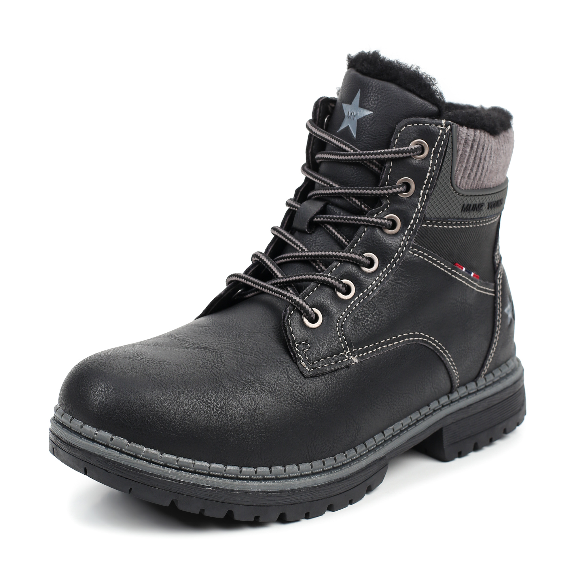 Обувь для мальчиков MUNZ YOUNG 018-033B-5602, цвет черный, размер 35 - фото 2