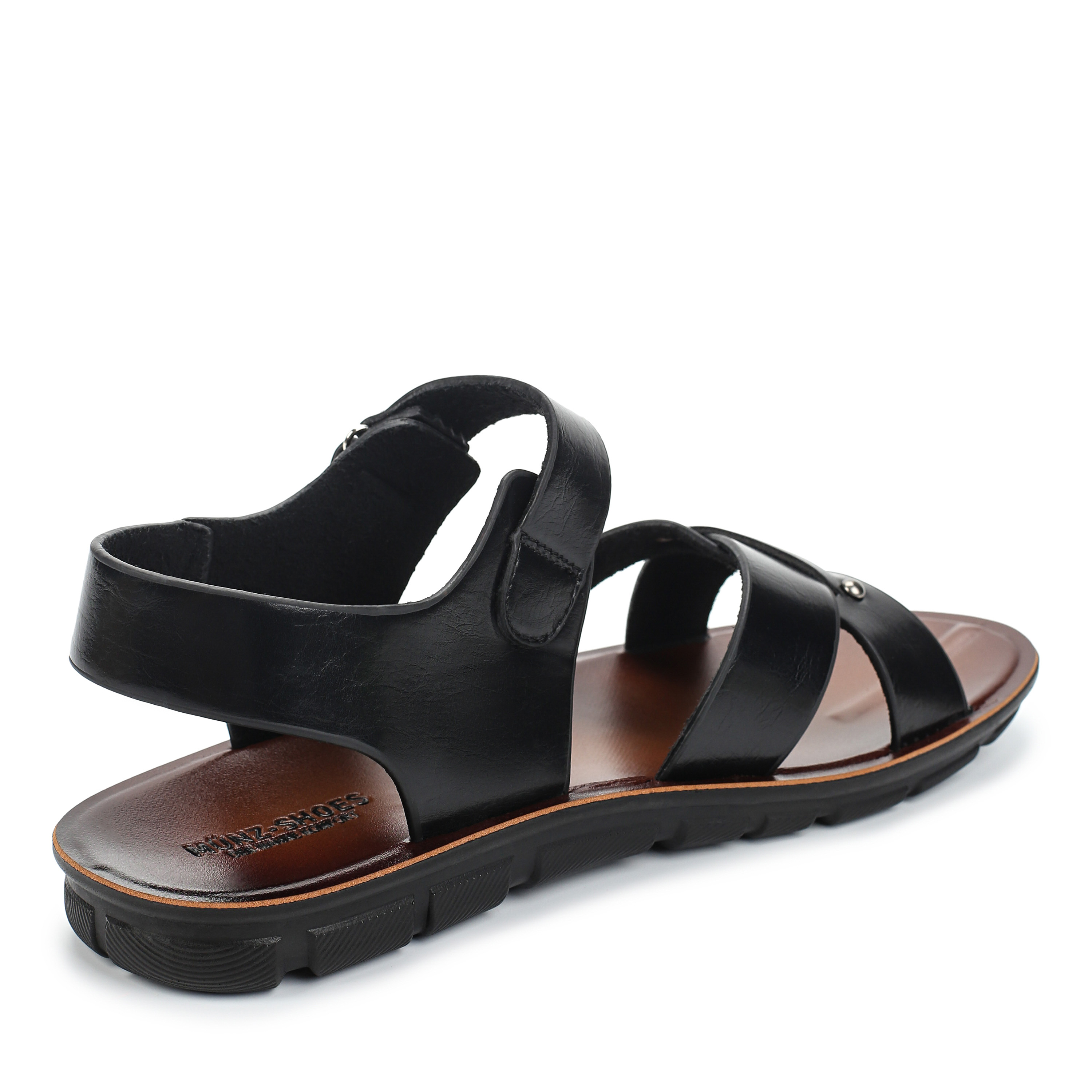Сандалии Munz Shoes 268-128B-9602, цвет черный, размер 43 - фото 3