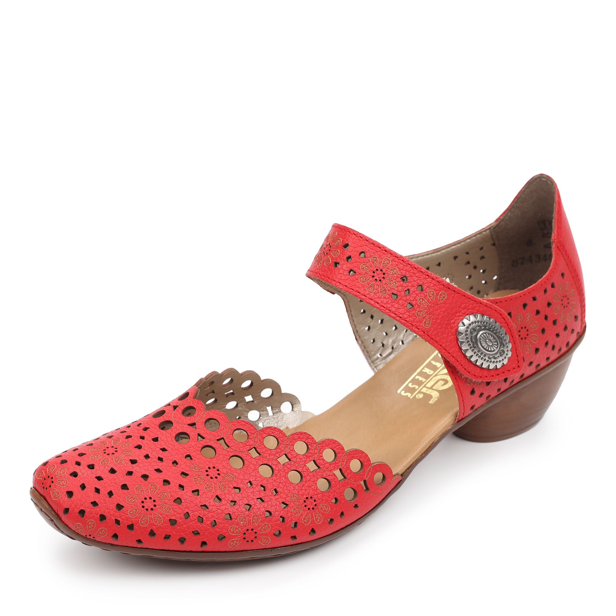 Туфли Rieker 43753-34, цвет красный, размер 36 - фото 2