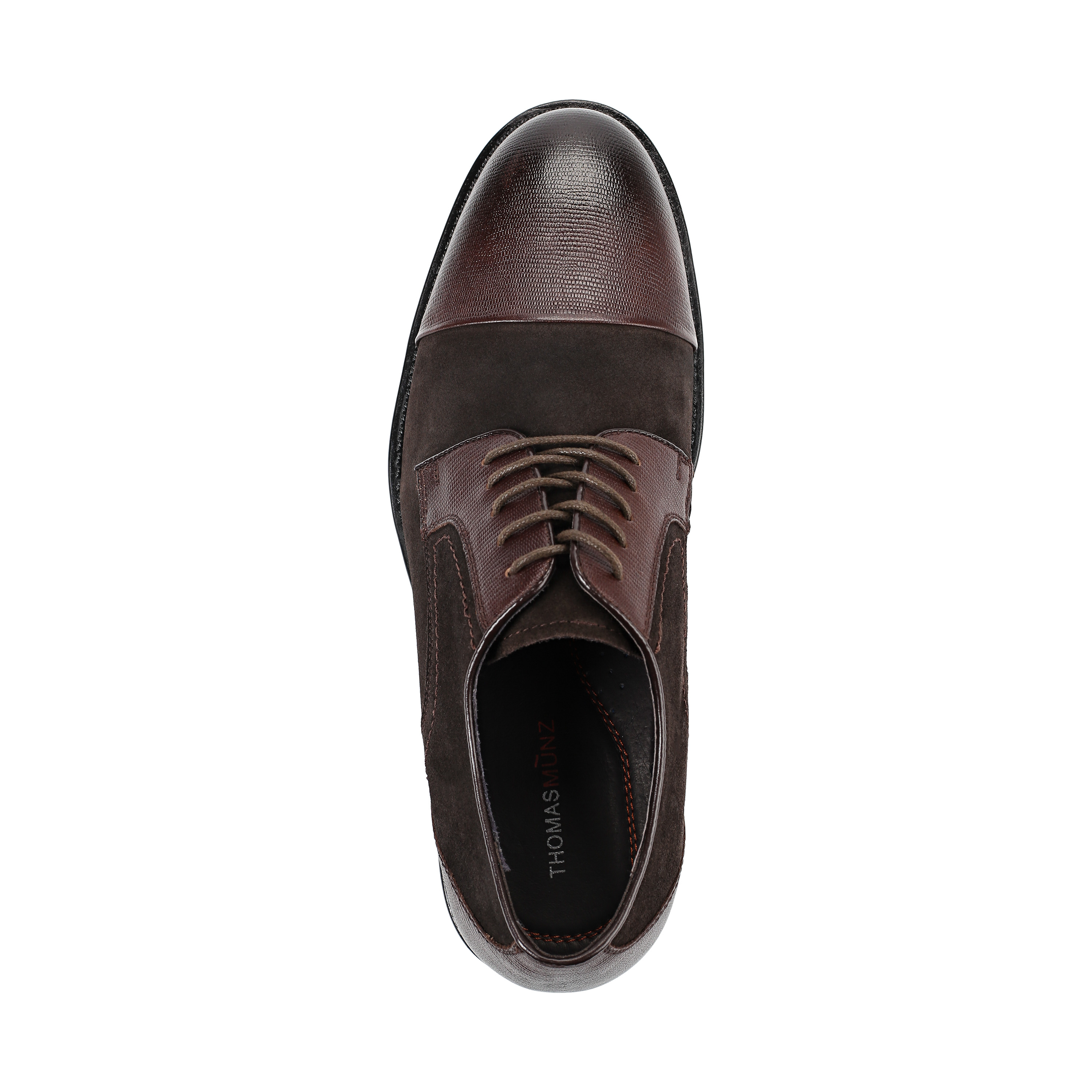 Туфли Thomas Munz 73-134C-1502, цвет коричневый, размер 44 дерби - фото 5