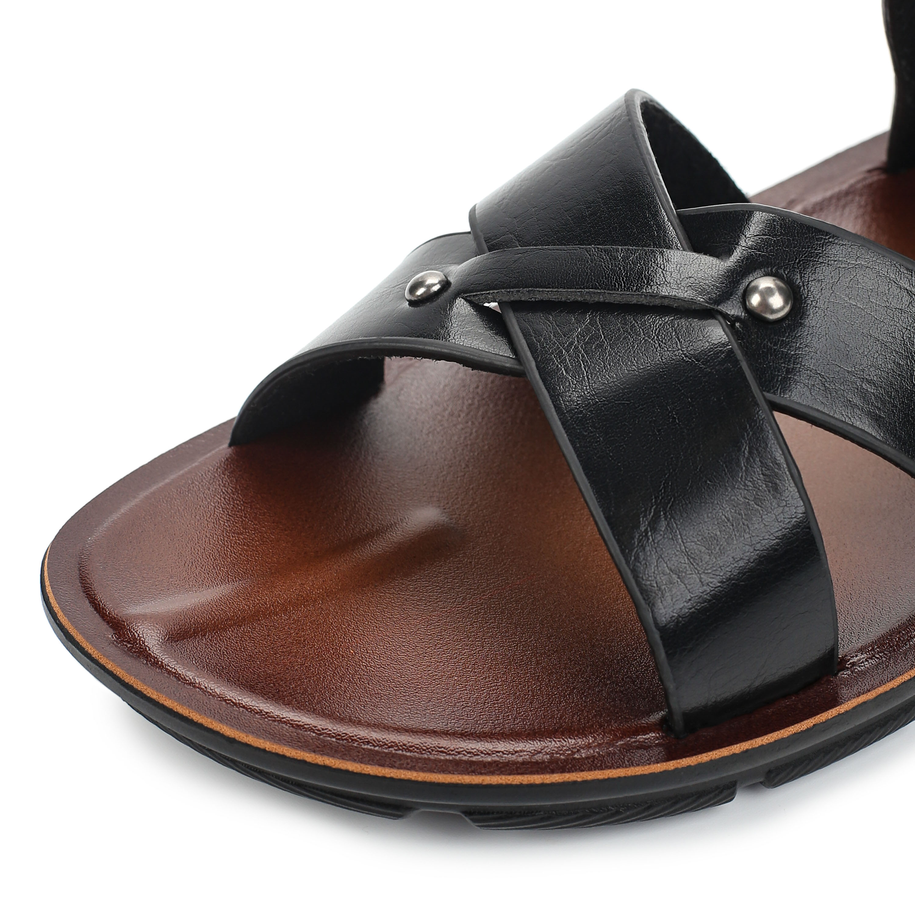 Сандалии Munz Shoes 268-128B-9602, цвет черный, размер 43 - фото 6