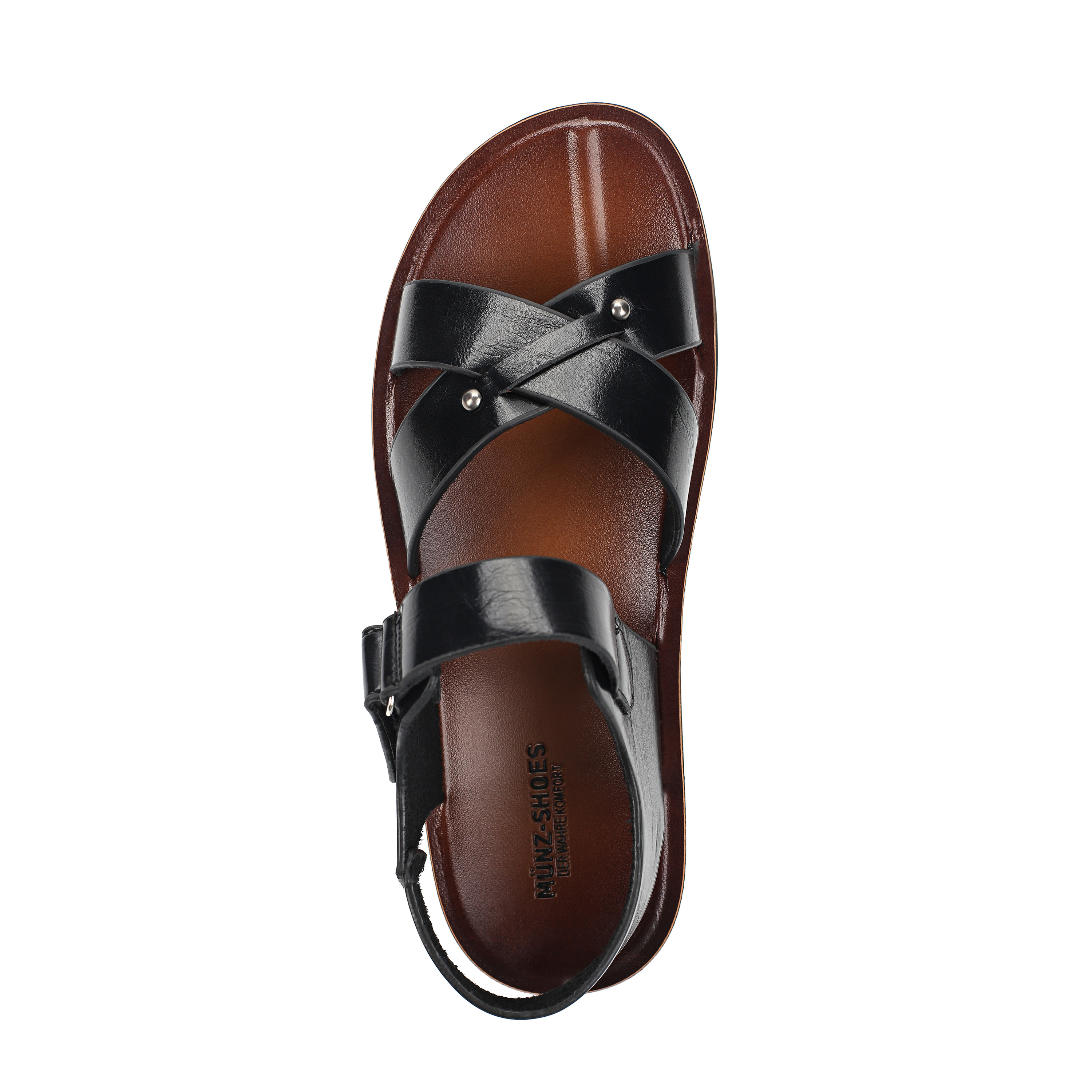 Сандалии Munz Shoes 268-128B-9602, цвет черный, размер 43 - фото 5
