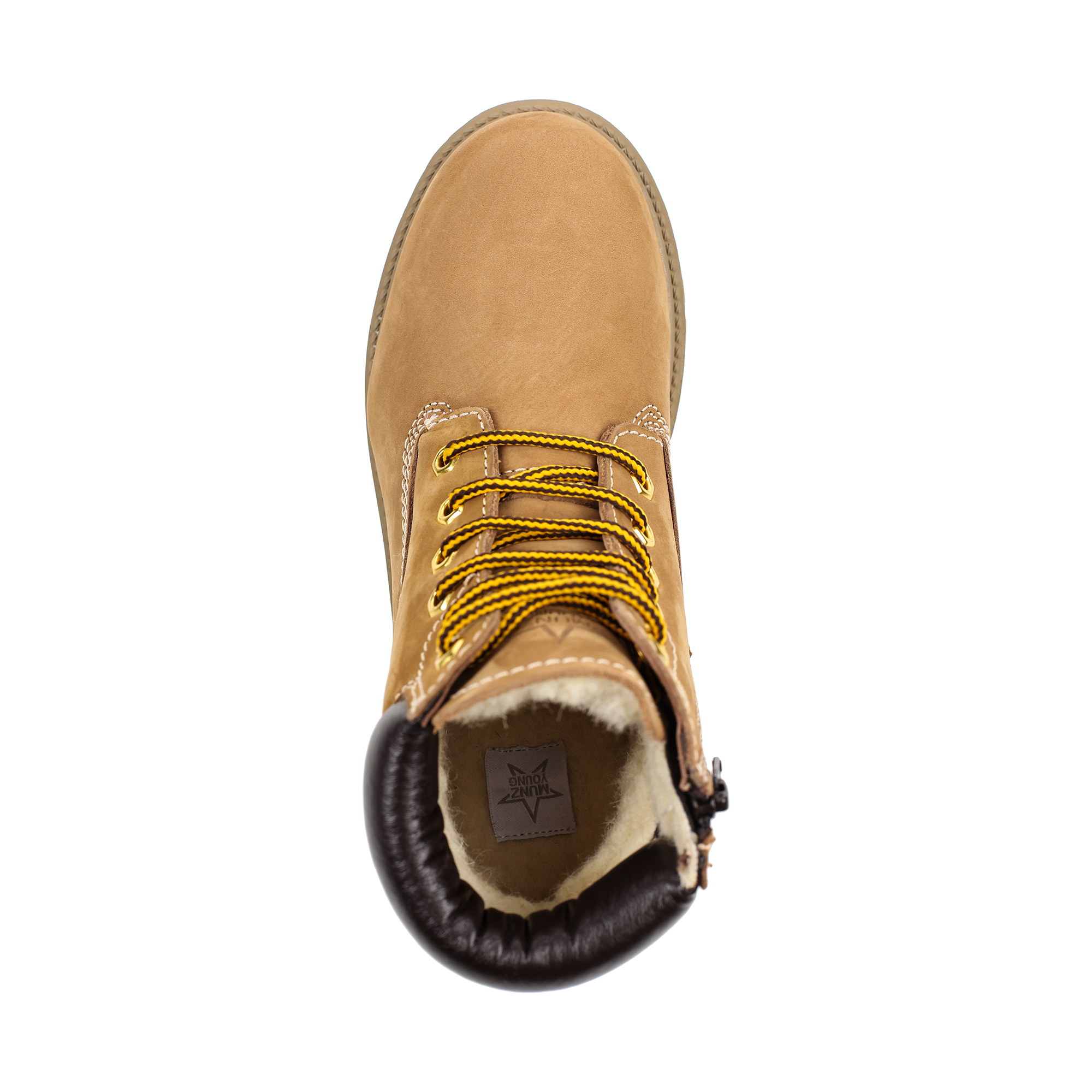 Обувь для мальчиков MUNZ YOUNG 569-184A-3118, цвет желтый, размер 38 - фото 5